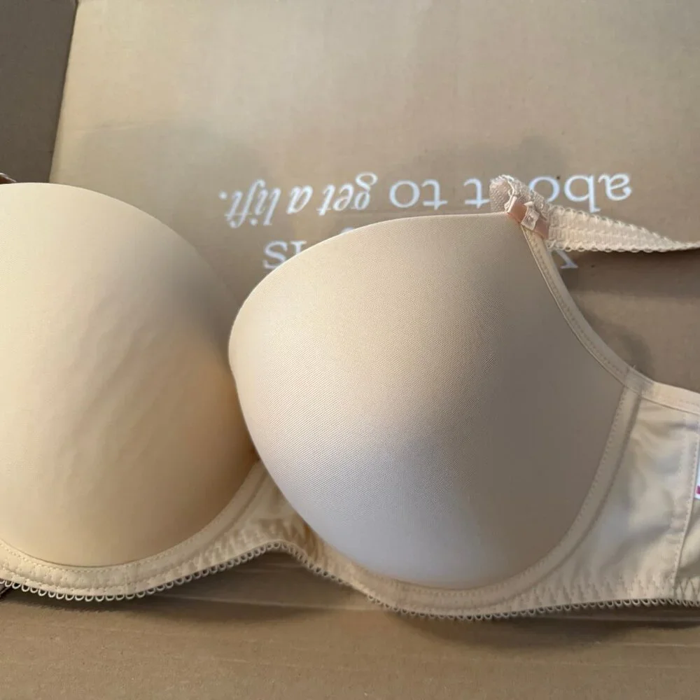 Freya Deco Molded Plunge Bra - Nude - 30H - Picture 2 of 3